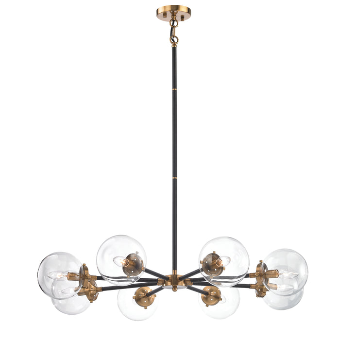 Boudreaux 36'' Wide 8-Light Chandelier - Antique Gold