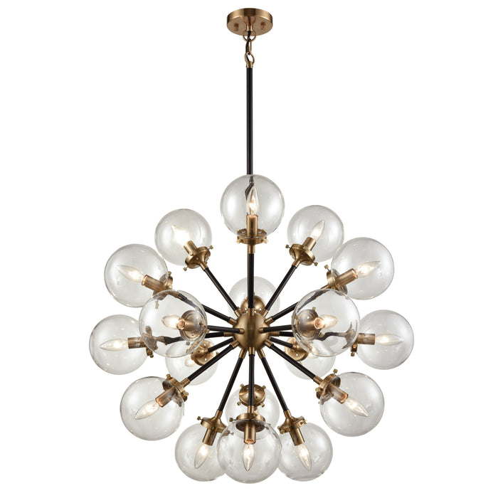 Boudreaux 32'' Wide 18-Light Chandelier - Antique Gold