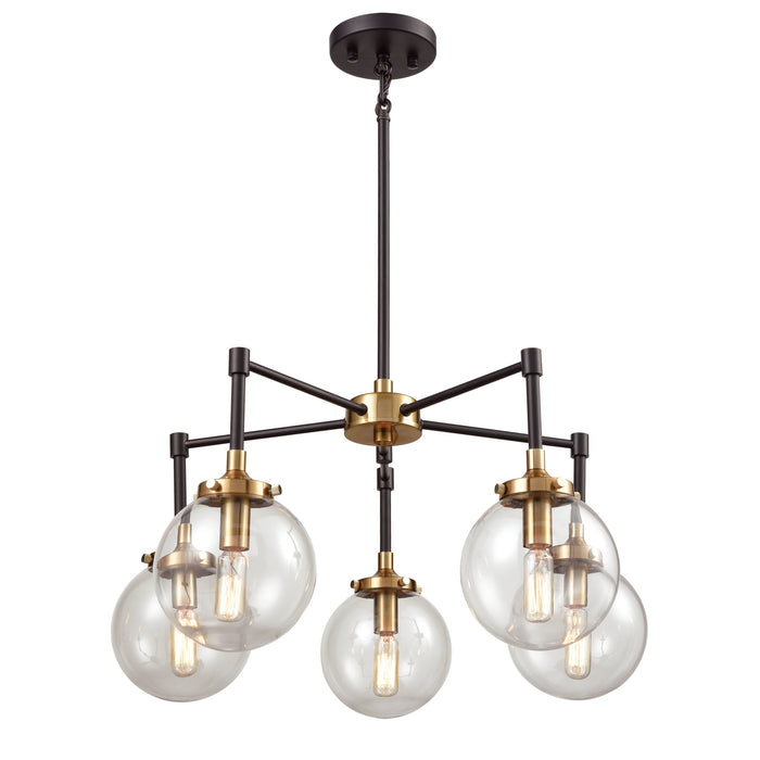 Boudreaux 23'' Wide 5-Light Chandelier - Matte Black