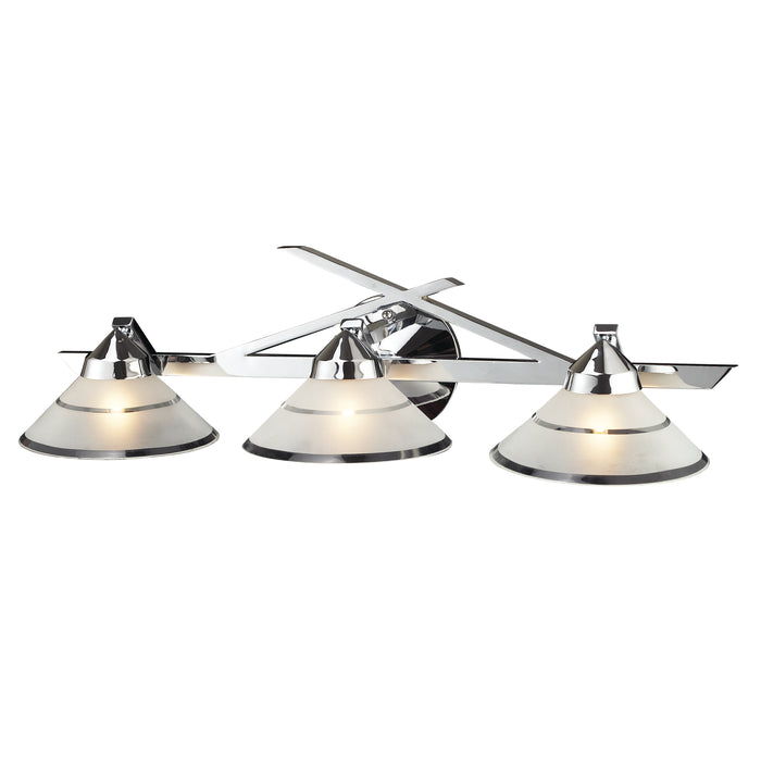 Refraction 25'' Wide 3-Light Vanity Light - Polished Chrome