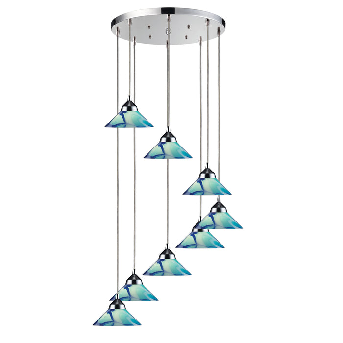 Refraction Configurable Multi Pendant - Polished Chrome