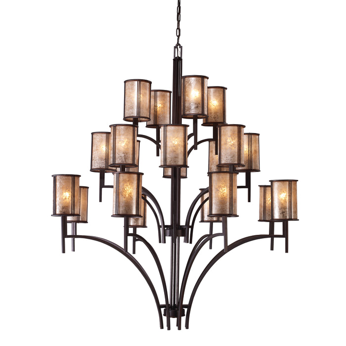 Barringer 50'' Wide 20-Light Chandelier - Aged Bronze