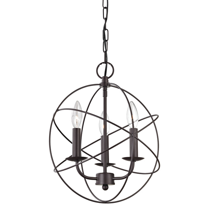 Williamsport 13'' Wide 3-Light Chandelier - Oil Rubbed Bronze