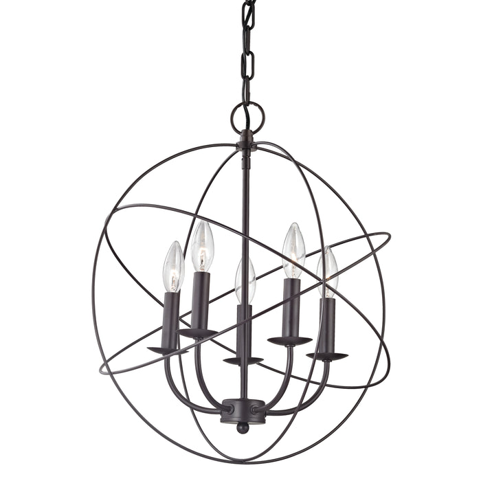 Williamsport 18'' Wide 5-Light Chandelier - Oil Rubbed Bronze