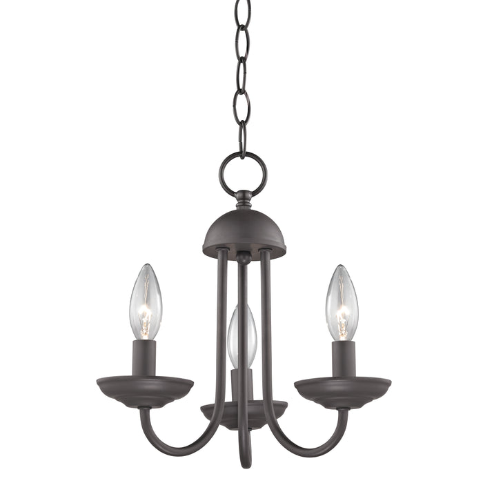 Williamsport 12'' Wide 3-Light Chandelier - Oil Rubbed Bronze