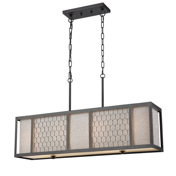 Filmore 35'' Wide 4-Light Chandelier - Oil Rubbed Bronze