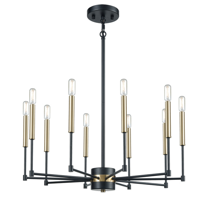 Livingston 29'' Wide 10-Light Chandelier - Matte Black