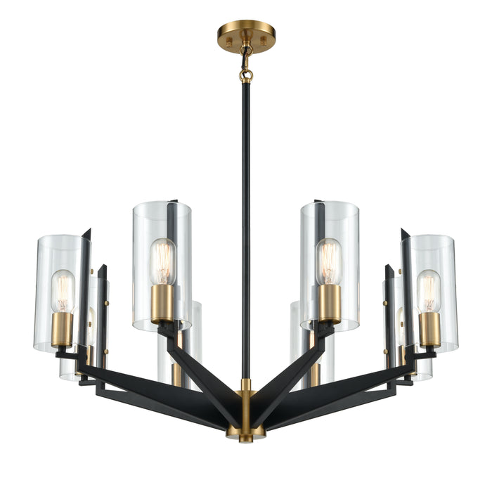 Blakeslee 33'' Wide 8-Light Chandelier - Matte Black