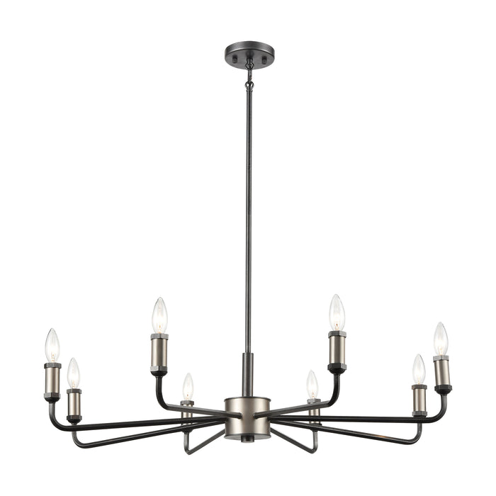 Cortlandt 36'' Wide 8-Light Chandelier - Iron