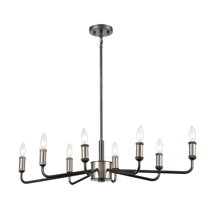 Cortlandt 36'' Wide 8-Light Chandelier - Iron