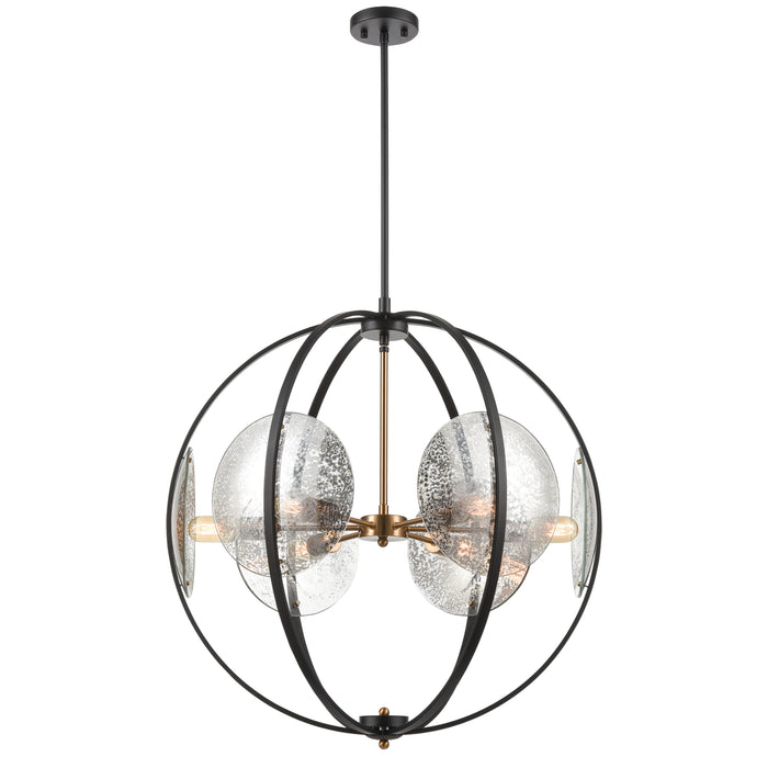 Oriah 28'' Wide 6-Light Chandelier - Matte Black