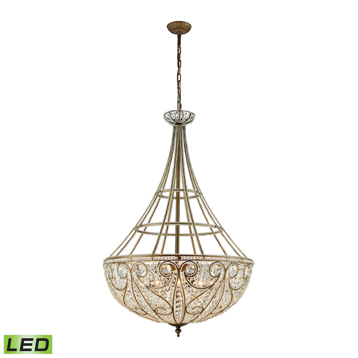 Elizabethan 28'' Wide 10-Light Chandelier - Dark Bronze