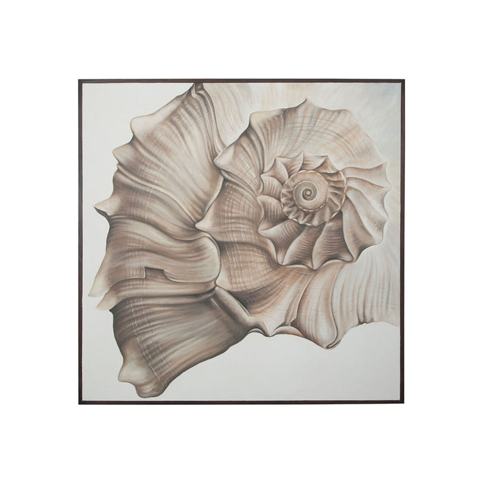 Shell Botanical - Hand-painted Art on Canvas