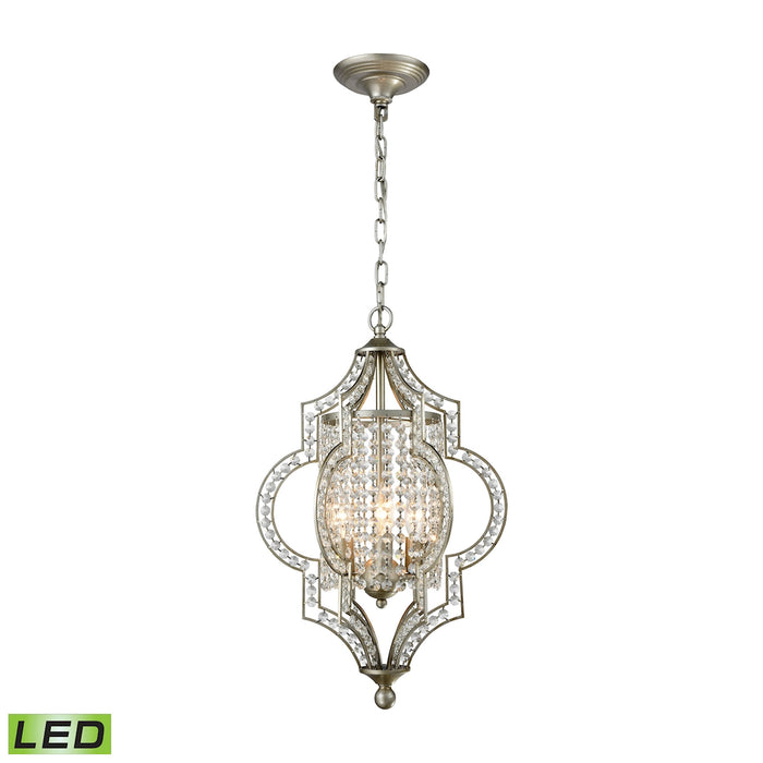 Gabrielle 14'' Wide 3-Light Chandelier - Aged Silver