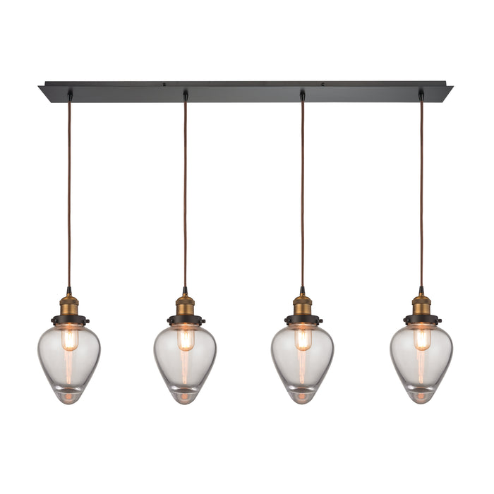 Bartram Configurable Multi Pendant - Antique Brass