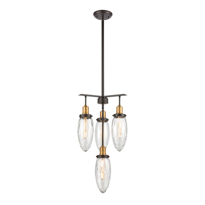 Shinzu 16'' Wide 4-Light Chandelier - Oil Rubbed Bronze