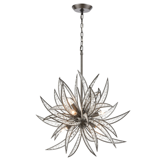 Naples 26'' Wide 8-Light Chandelier - Dark Graphite