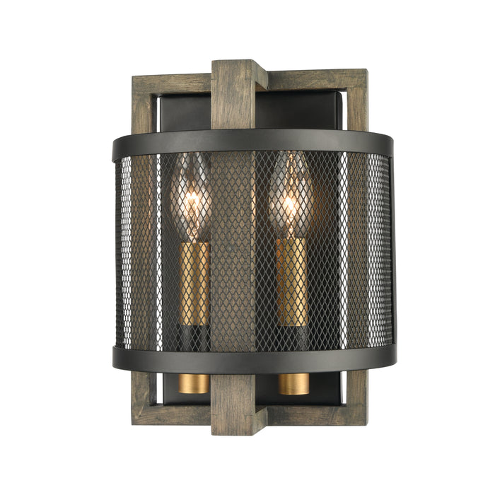 Woodbridge 10'' High 2-Light Sconce - Matte Black