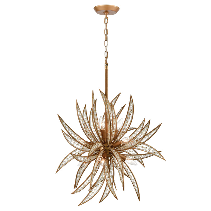 Naples 26'' Wide 8-Light Chandelier - Matte Gold