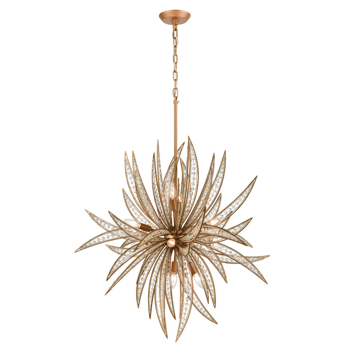 Naples 34'' Wide 11-Light Chandelier - Matte Gold