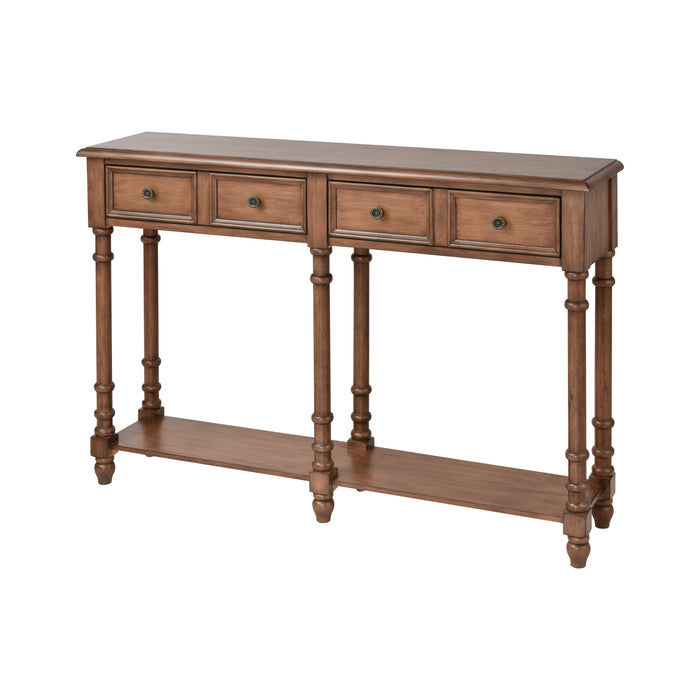 Hager Console Table - Dark Mahogany