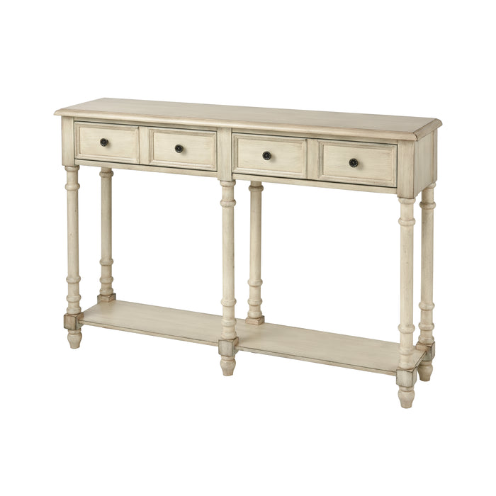 Hager Console Table - Antique Cream