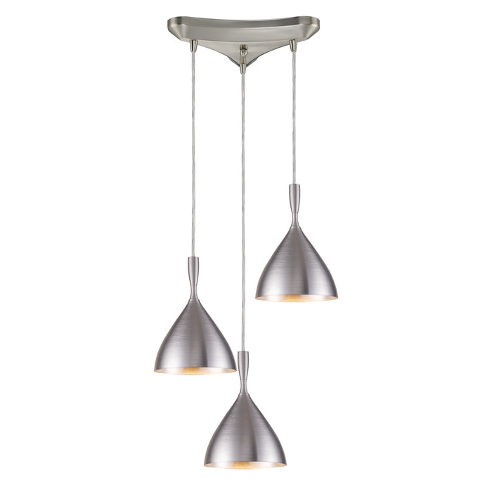 Spun Aluminum Configurable Multi Pendant - Aluminum