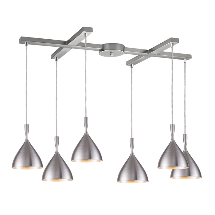 Spun Aluminum Configurable Multi Pendant - Aluminum