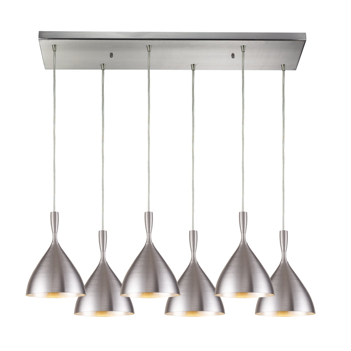 Spun Aluminum Configurable Multi Pendant - Aluminum