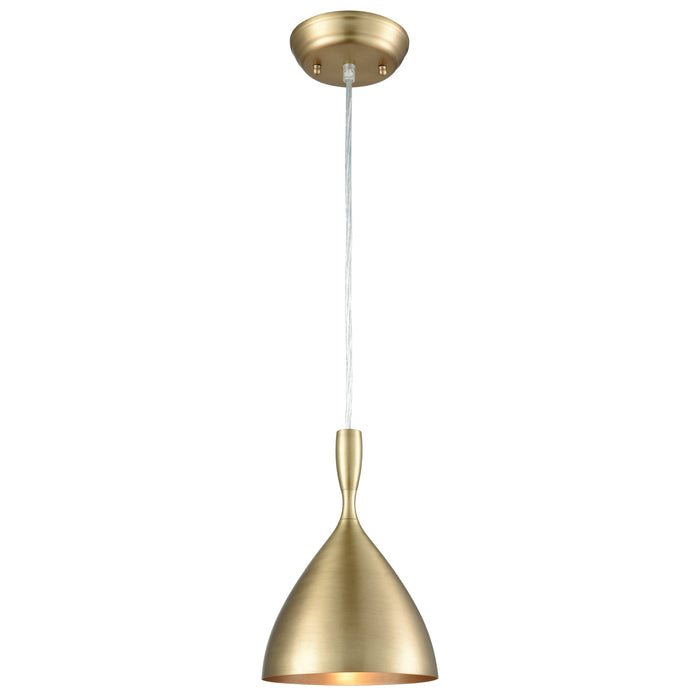 Spun Aluminum Configurable Multi Pendant - French Brass