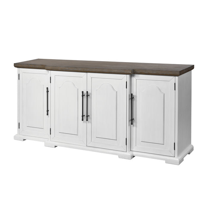 Locksmith Credenza - 4 Door Off White