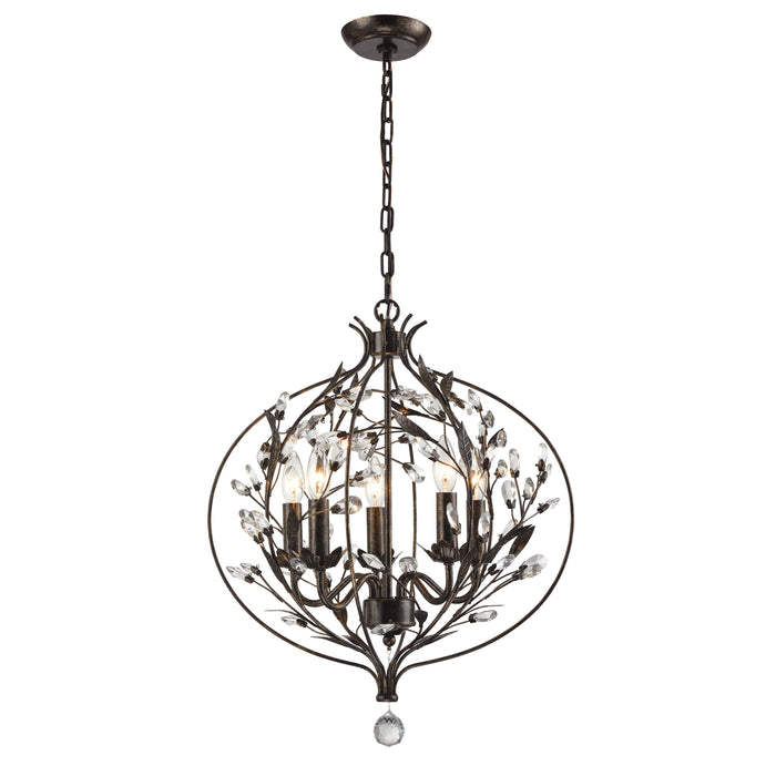 Circeo 20'' Wide 5-Light Chandelier - Deep Rust