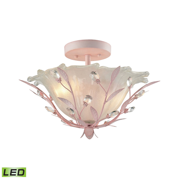 Circeo 17'' Wide 2-Light Semi Flush Mount - Light Pink