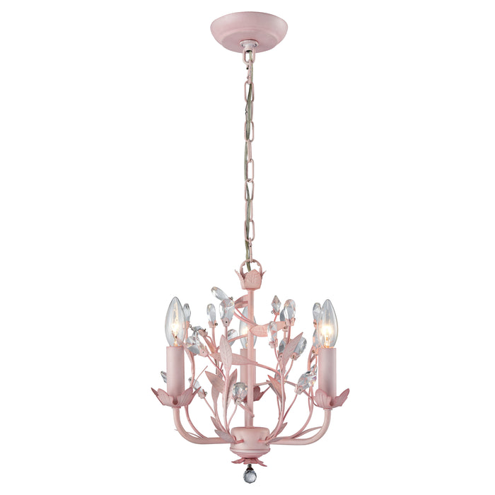 Circeo 13'' Wide 3-Light Chandelier - Light Pink