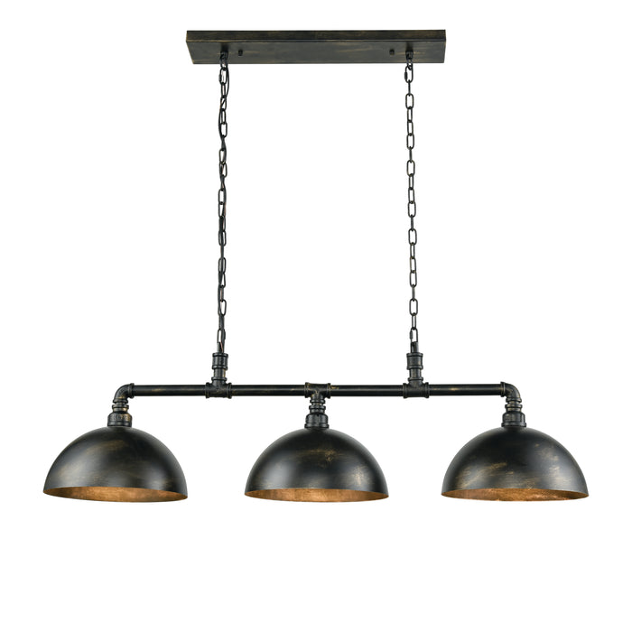 Mulvaney 49'' Wide 3-Light Linear Chandelier - Black