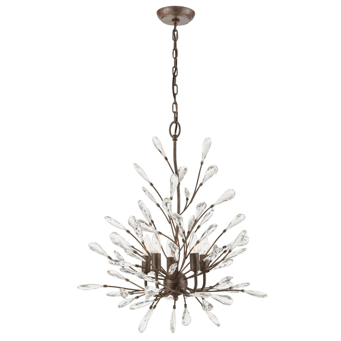 Crislett 25'' Wide 5-Light Chandelier - Sunglow Bronze