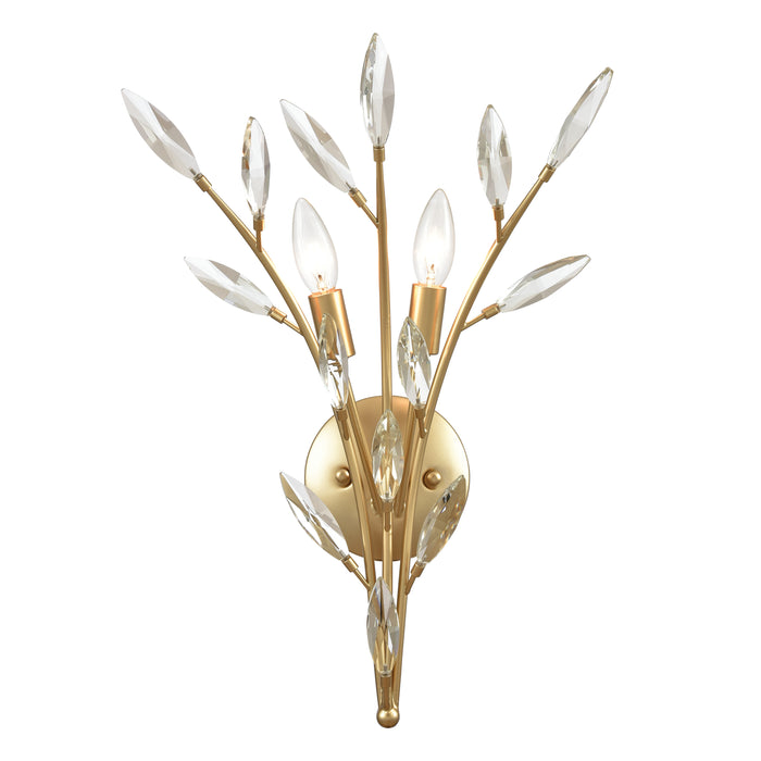 Flora Grace 20'' High 2-Light Sconce - Champagne Gold