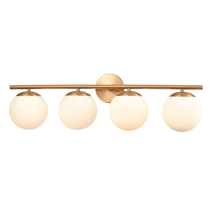 Hollywood Blvd 30'' Wide 4-Light Vanity Light - Satin Brass