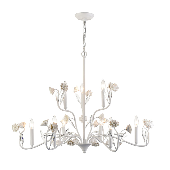 Adelaide 36'' Wide 9-Light Chandelier - Textured White