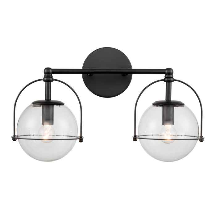 Langford 17'' Wide 2-Light Vanity Light - Matte Black