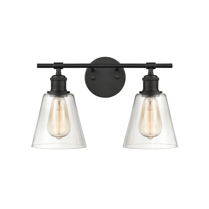 Scone 16'' Wide 2-Light Vanity Light - Matte Black