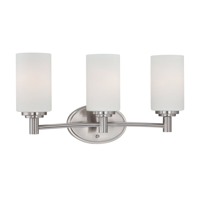 Pittman 19'' Wide 3-Light Vanity Light - Brushed Nickel