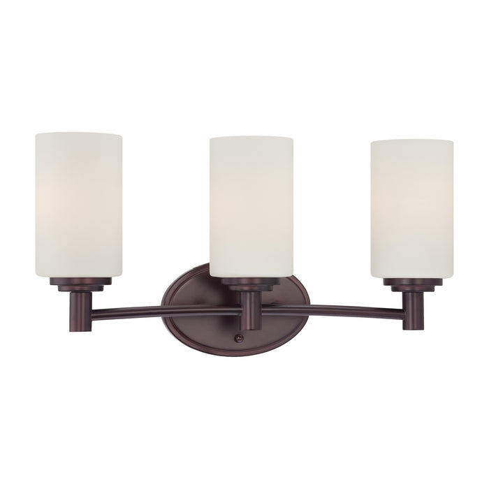 Pittman 19'' Wide 3-Light Vanity Light - Sienna Bronze