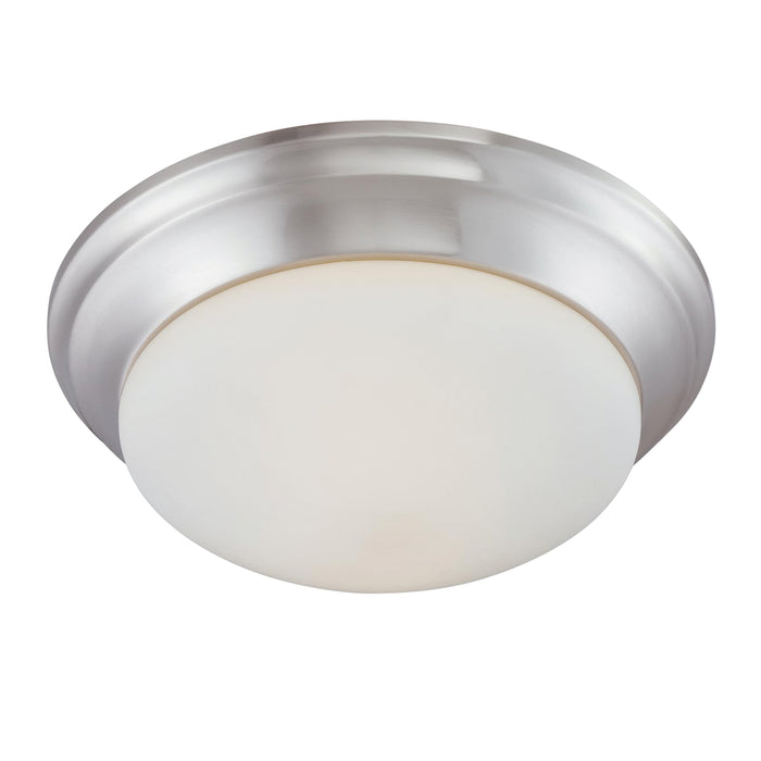 Ceiling Essentials 15'' Wide 2-Light Flush Mount - Brushed Nickel