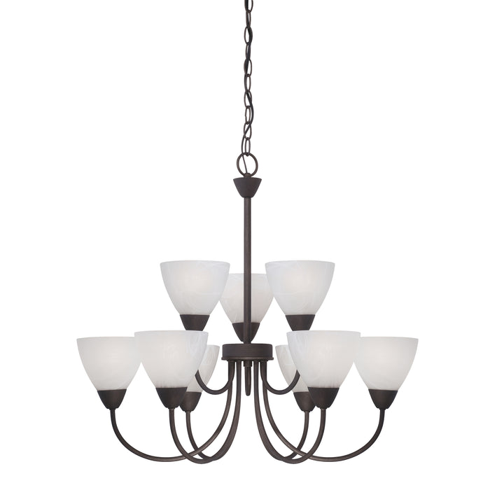 Tia 25.98'' Wide 9-Light Chandelier - Painted Bronze