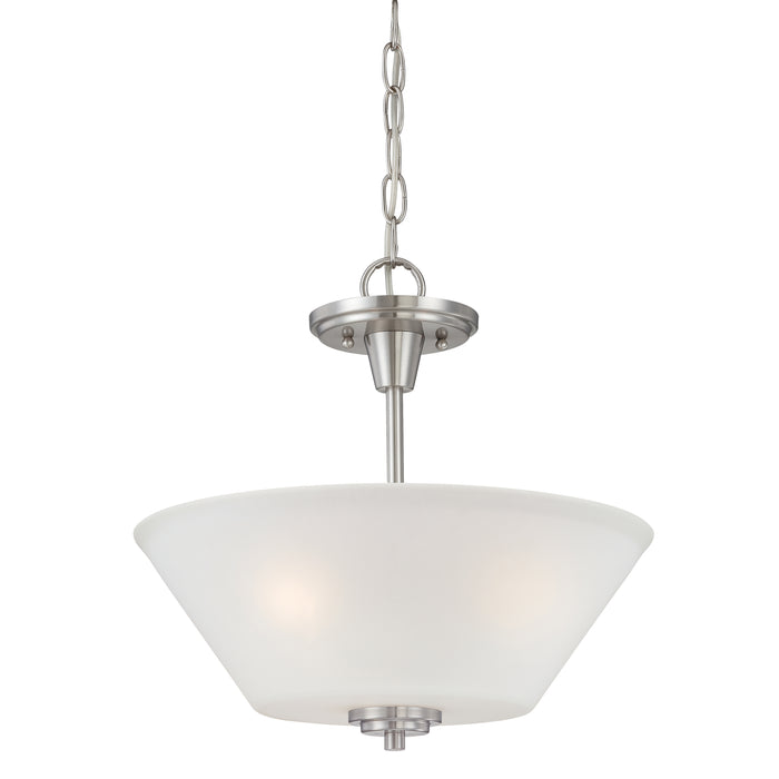 Pittman 15'' Wide 2-Light Pendant - Brushed Nickel