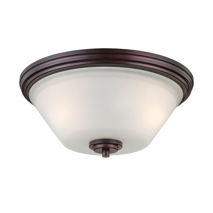 Pittman 14'' Wide 2-Light Flush Mount - Sienna Bronze