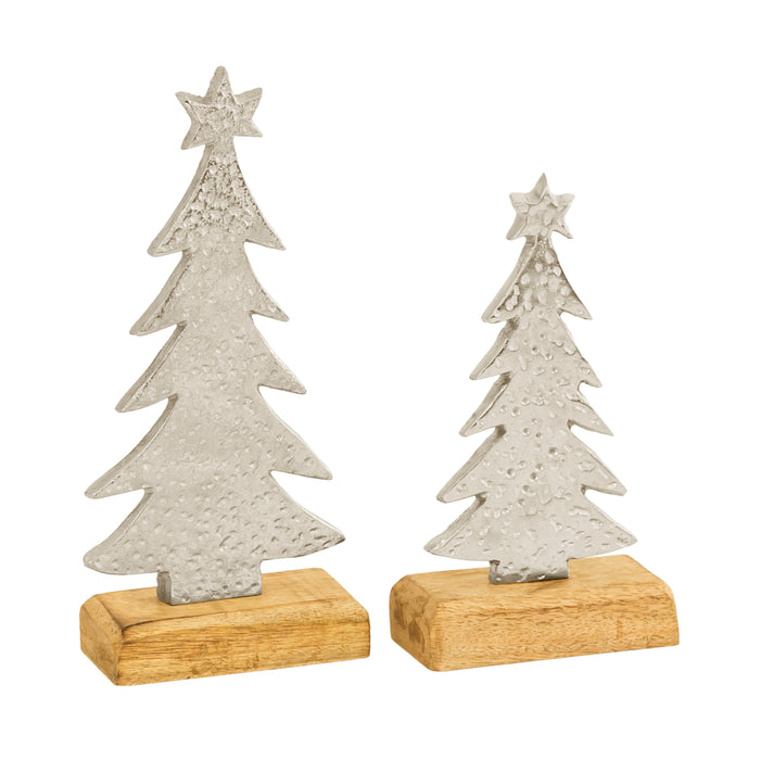 Wintergrove Tree Table Decor (Set of 2) - Sawyer White