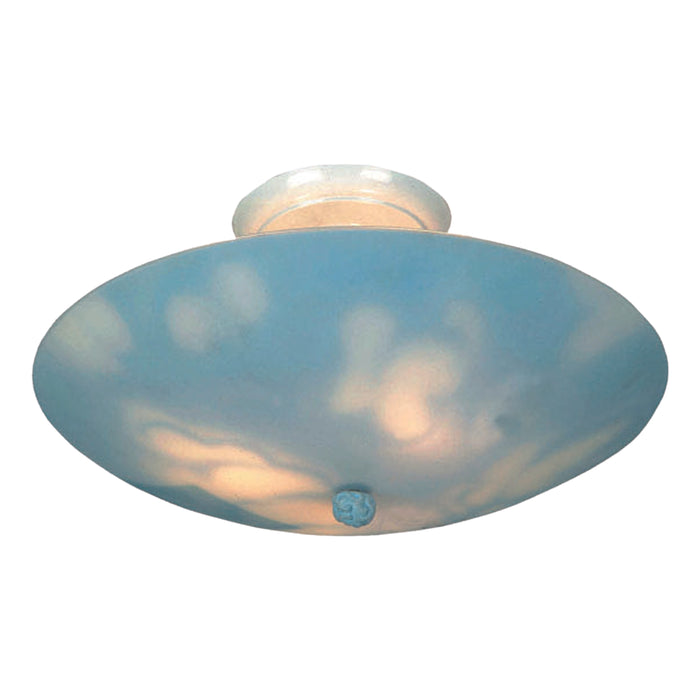 Kidshine 17'' Wide 3-Light Semi Flush Mount - White