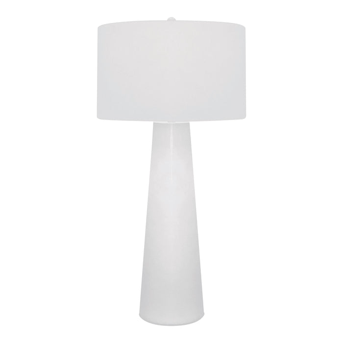 Obelisk 36'' High 1-Light Table Lamp - White